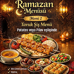 Gaziköşk Taste of Gaziantep Tavuk Şiş Menü